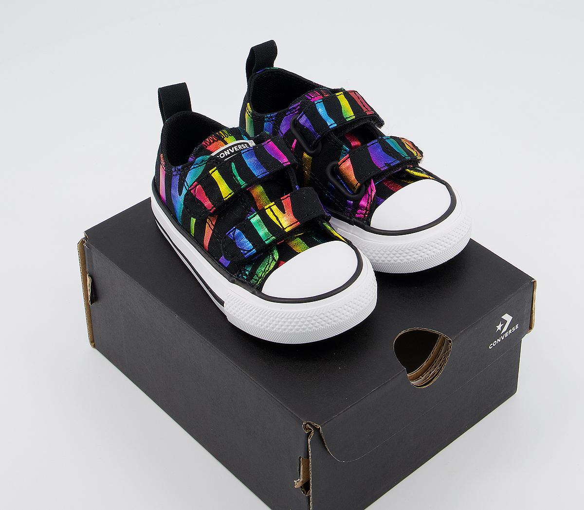 Converse All Star 2vlace Trainers Converse All Star 2vlace Trainers Black Black White Zebra