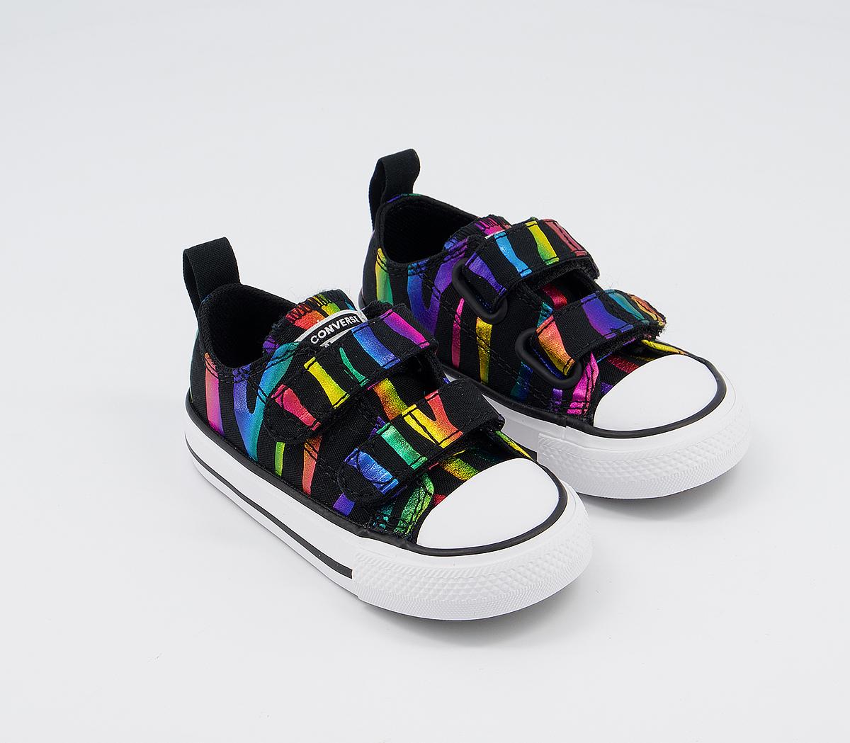 Converse All Star 2vlace Trainers Converse All Star 2vlace Trainers Black Black White Zebra