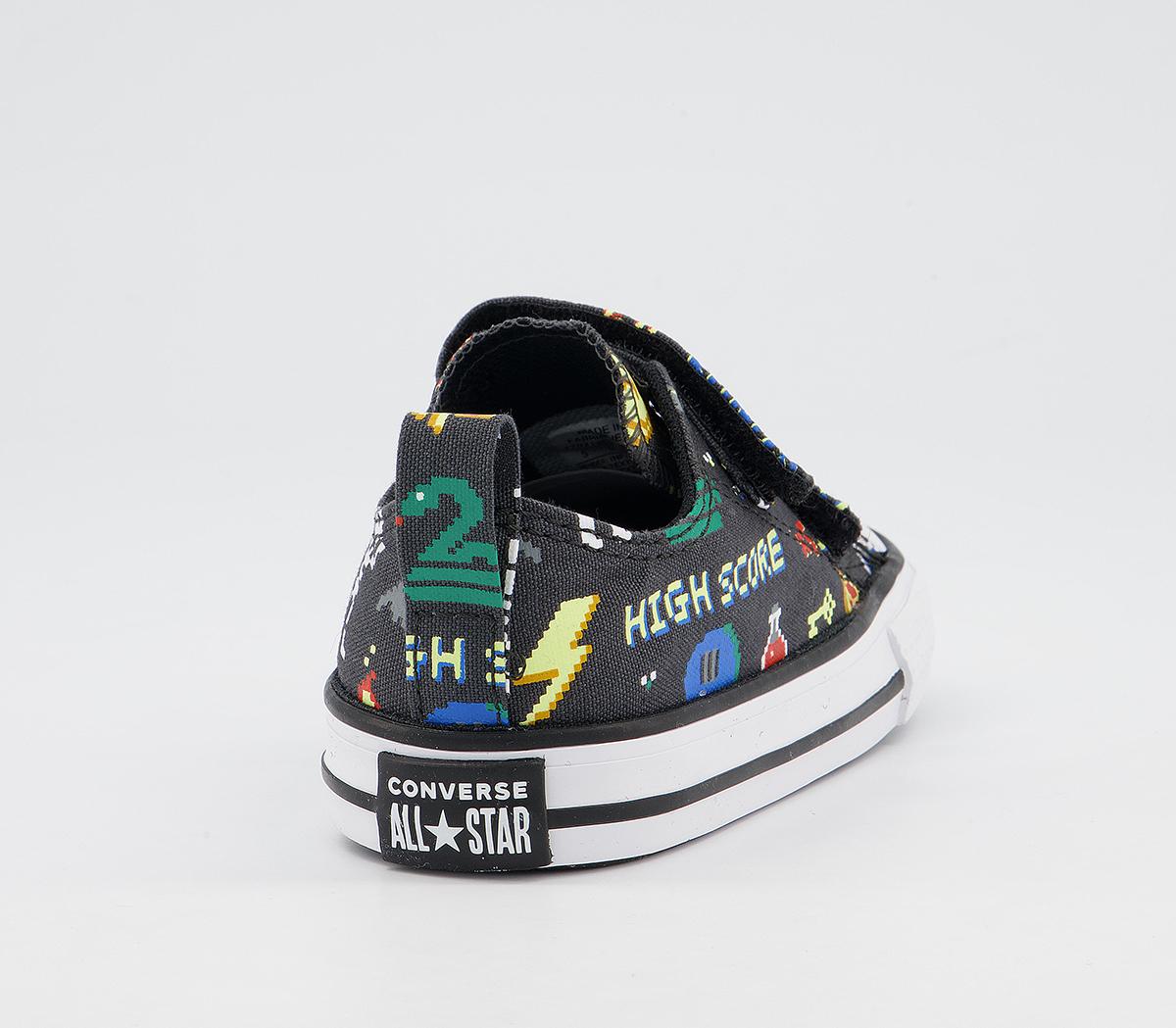 Converse All Star 2vlace Trainers Converse All Star 2vlace Trainers Storm Wind Black White Gamer