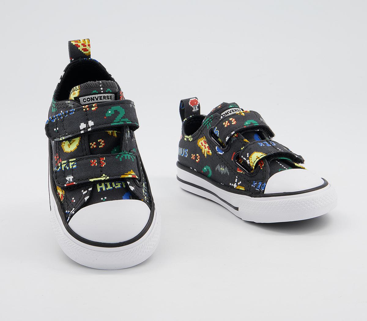 Converse All Star 2vlace Trainers Converse All Star 2vlace Trainers Storm Wind Black White Gamer