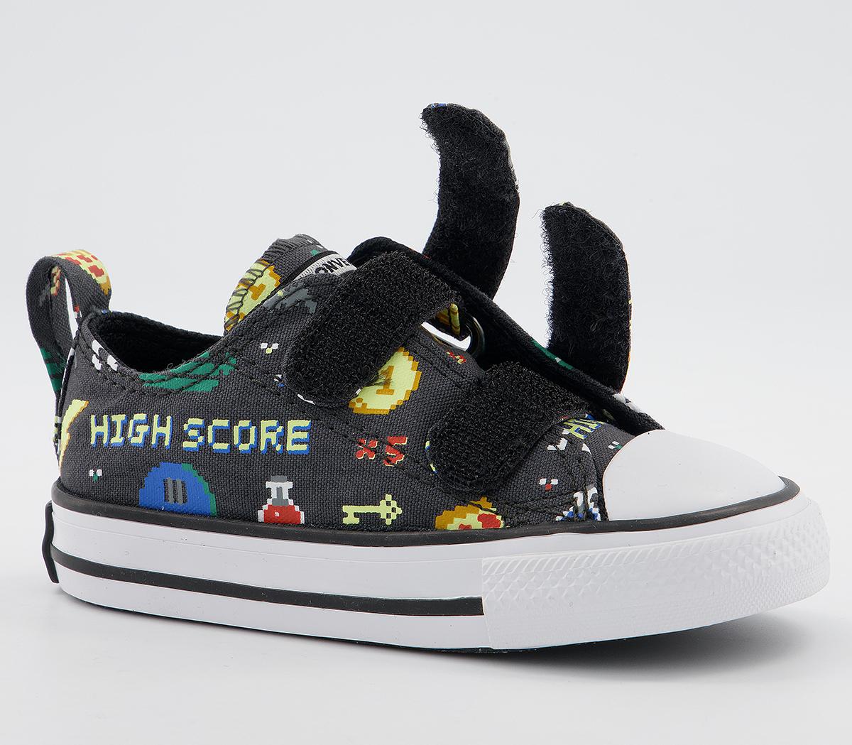 Converse All Star 2vlace Trainers Converse All Star 2vlace Trainers Storm Wind Black White Gamer