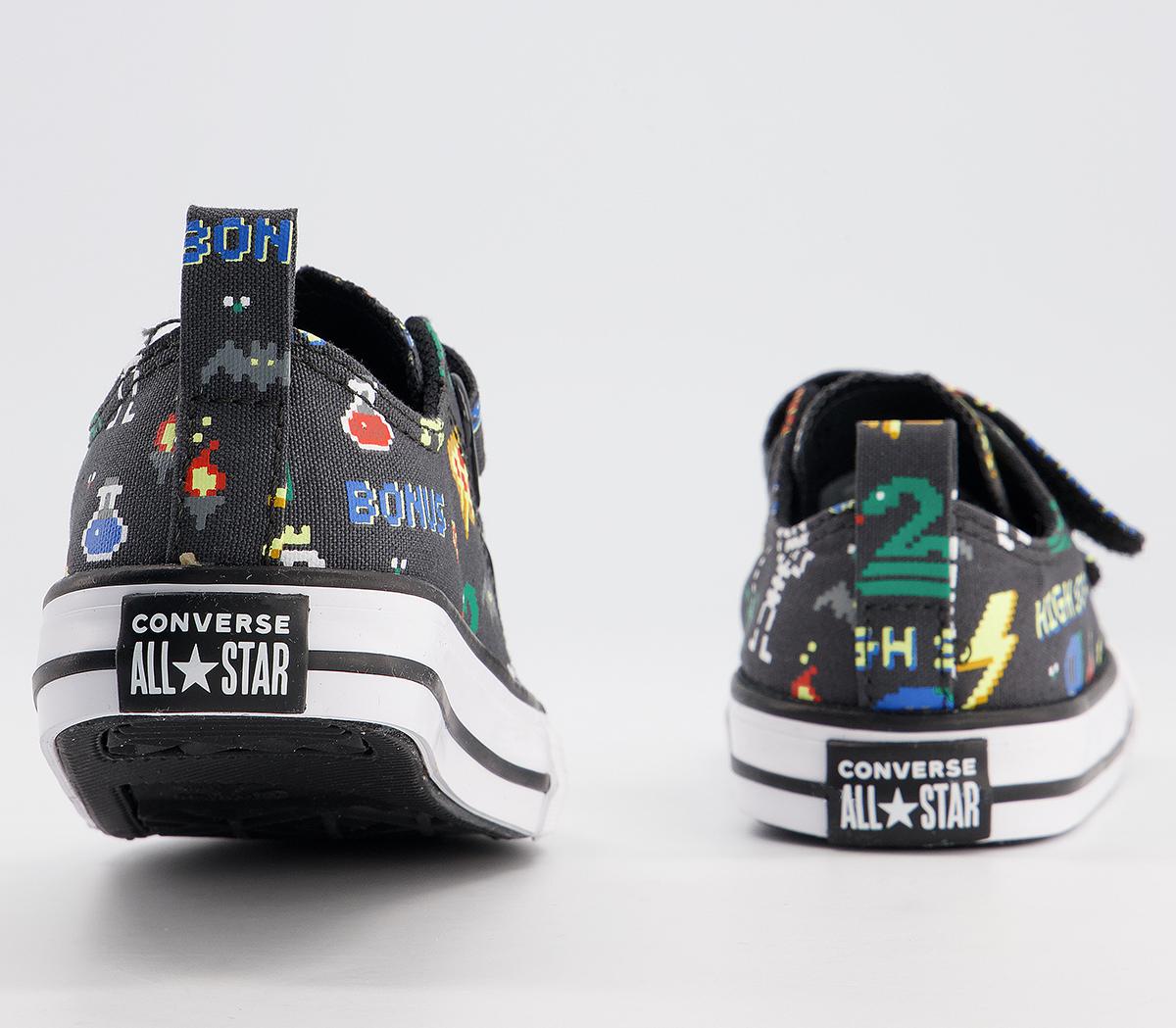 Converse All Star 2vlace Trainers Converse All Star 2vlace Trainers Storm Wind Black White Gamer