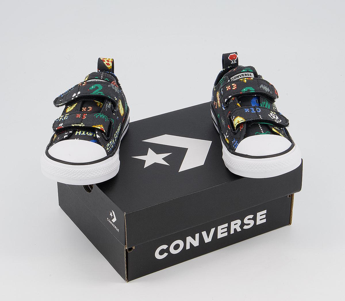 Converse All Star 2vlace Trainers Converse All Star 2vlace Trainers Storm Wind Black White Gamer