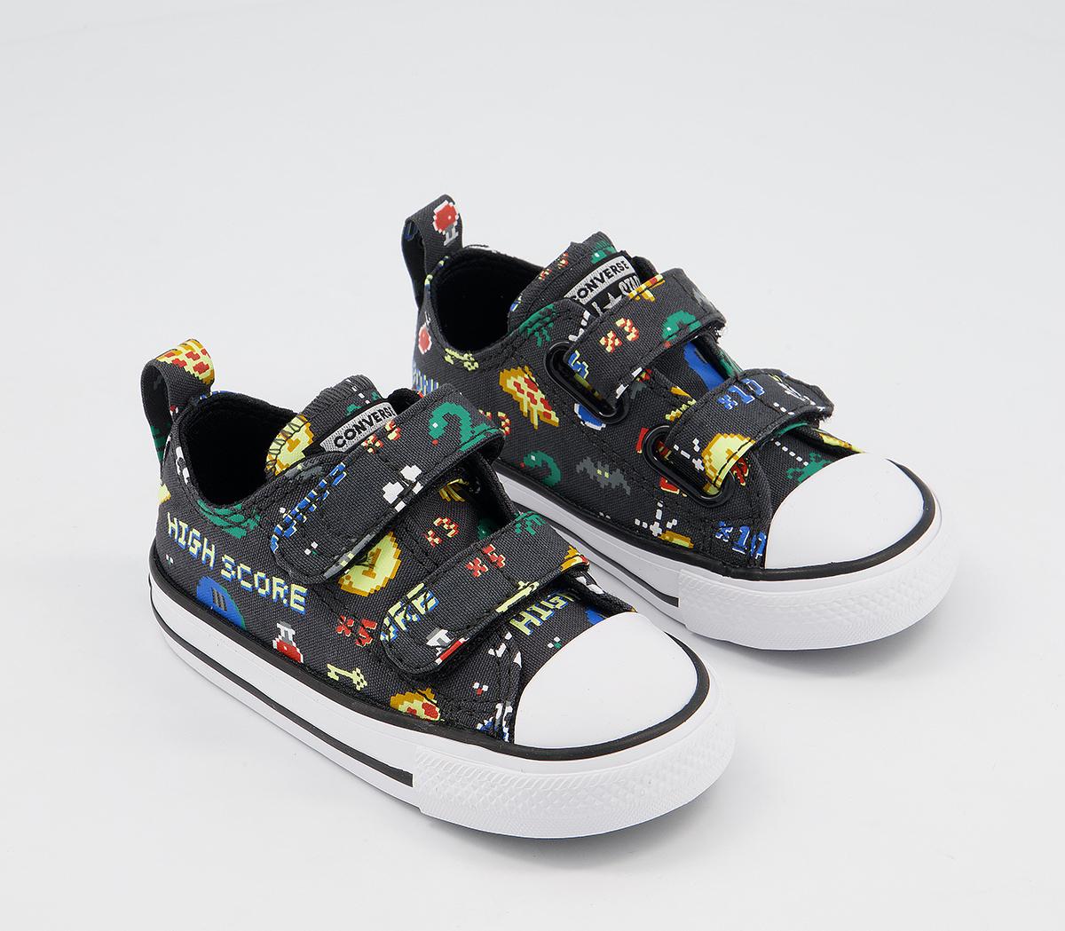 Converse All Star 2vlace Trainers Converse All Star 2vlace Trainers Storm Wind Black White Gamer