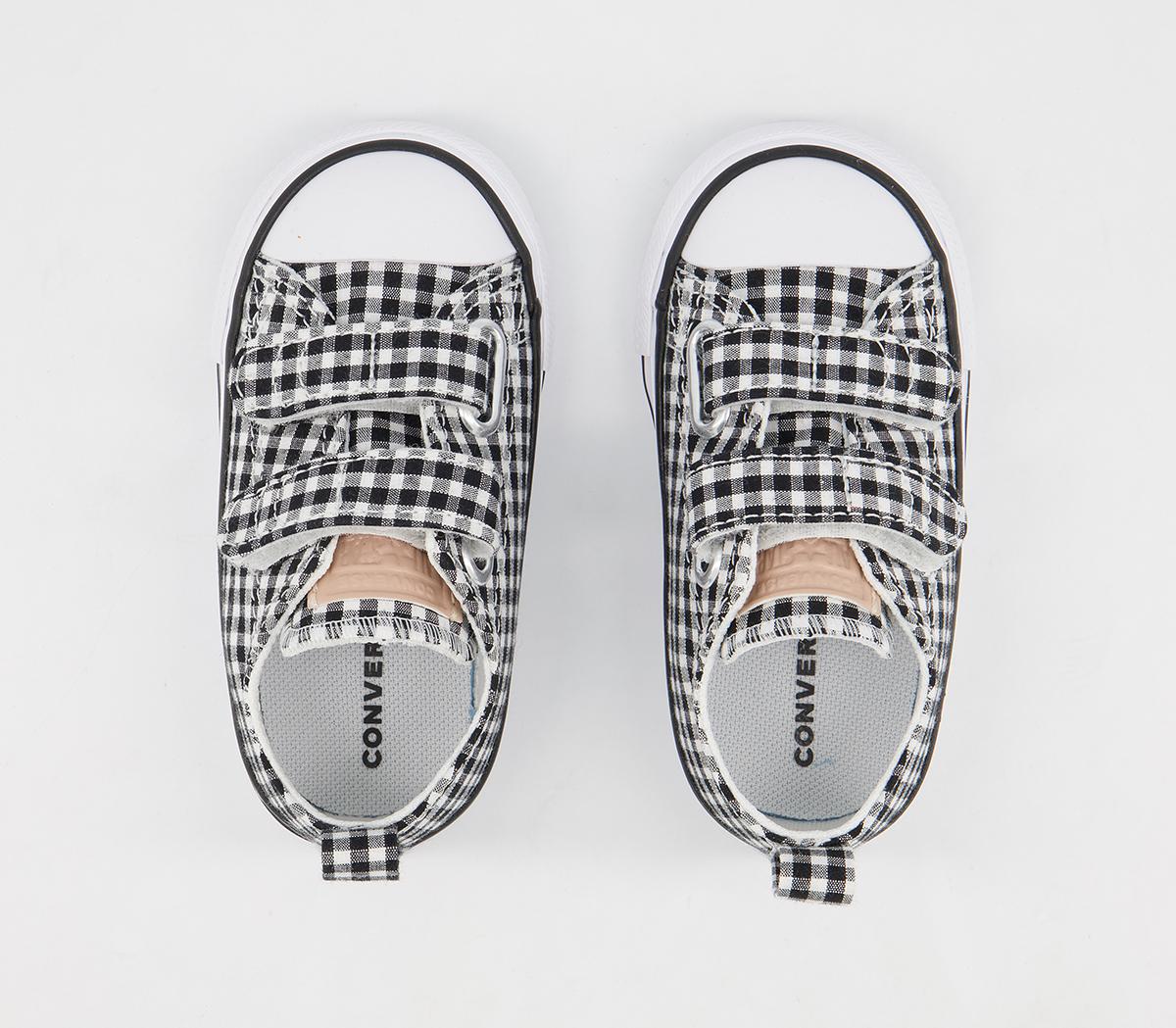 Converse All Star 2vlace Trainers Converse All Star 2vlace Trainers Black White Black Gingham