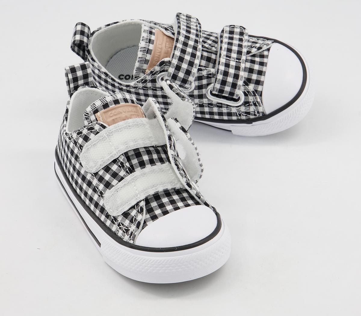 Converse All Star 2vlace Trainers Converse All Star 2vlace Trainers Black White Black Gingham
