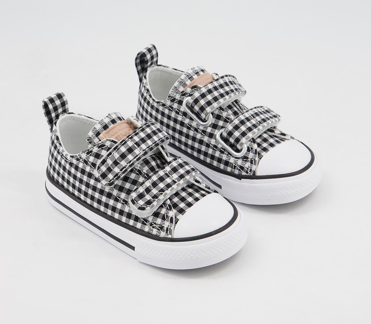 Converse All Star 2vlace Trainers Converse All Star 2vlace Trainers Black White Black Gingham