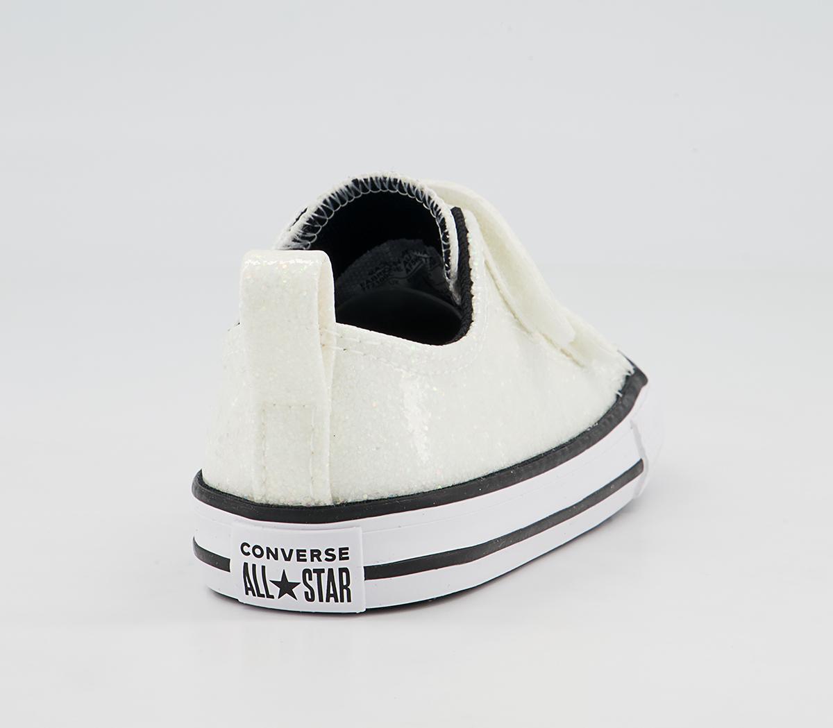 Converse All Star 2vlace Trainers Converse All Star 2vlace Trainers White Glitter