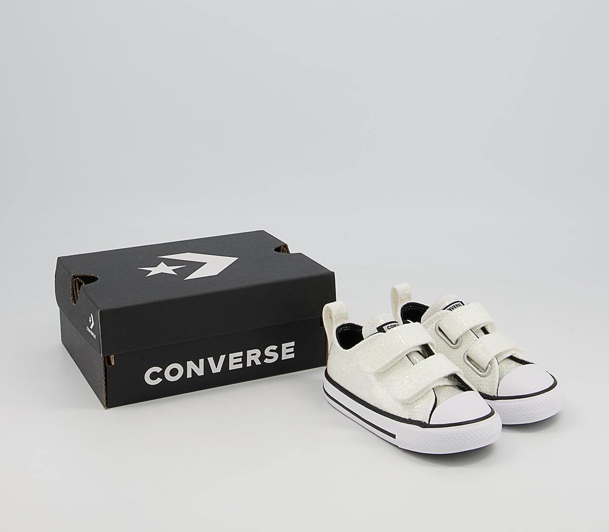 Converse All Star 2vlace Trainers Converse All Star 2vlace Trainers White Glitter