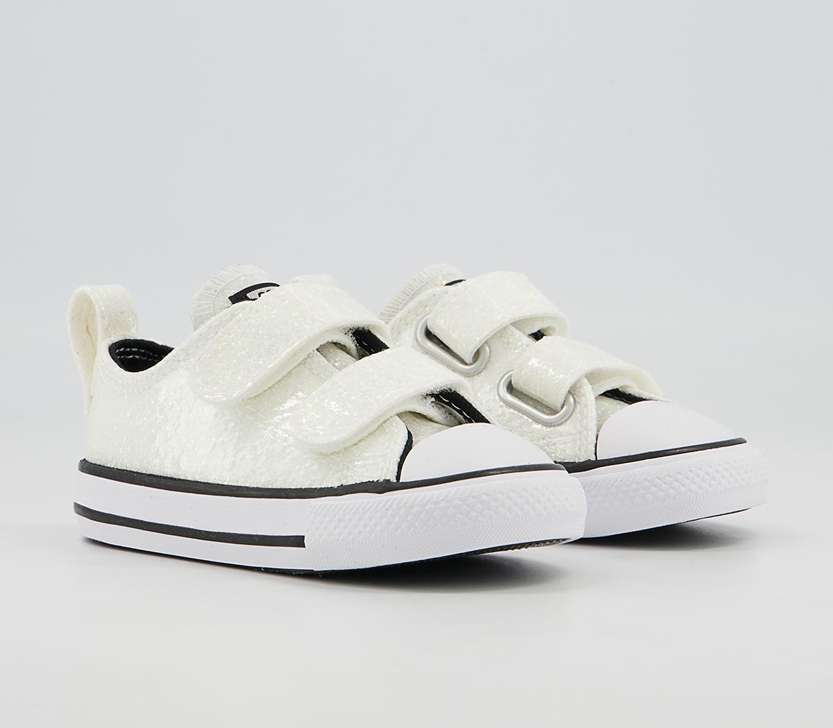 Converse All Star 2vlace Trainers Converse All Star 2vlace Trainers White Glitter