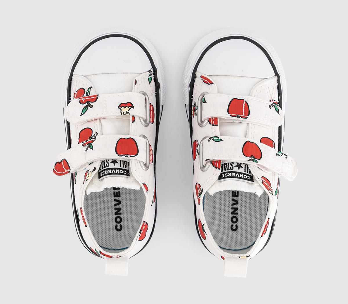 ConverseAll Star 2vlace Infant TrainersWhite Red Black