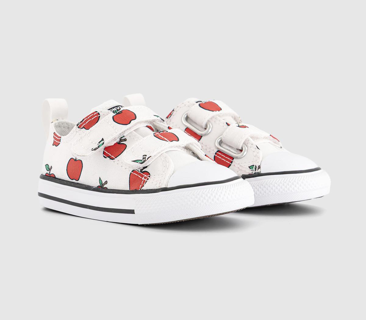 ConverseAll Star 2vlace Infant TrainersWhite Red Black