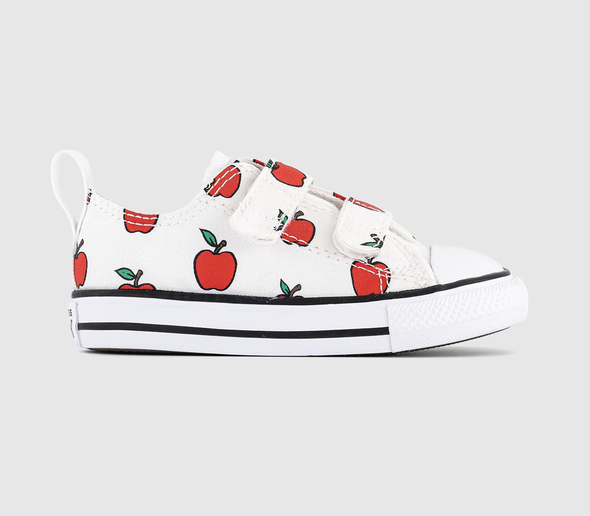 ConverseAll Star 2vlace Infant TrainersWhite Red Black