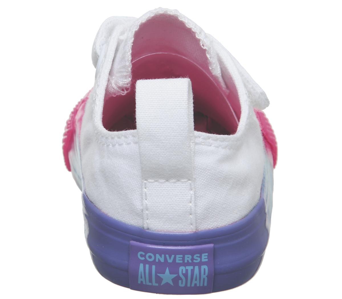 ConverseAll Star 2vlaceWhite Racer Pink Black