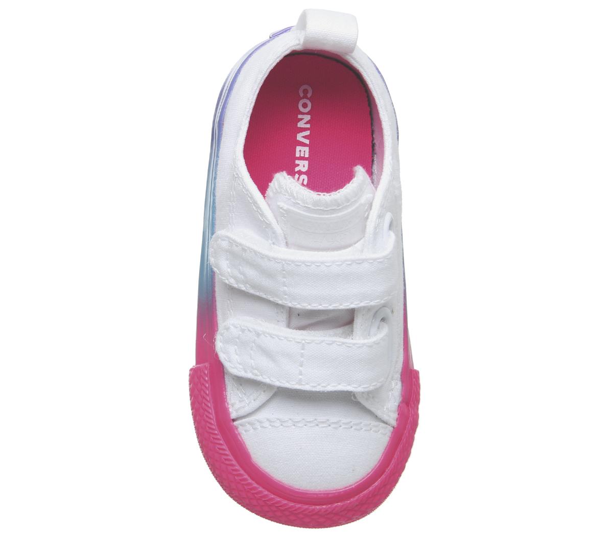 ConverseAll Star 2vlaceWhite Racer Pink Black