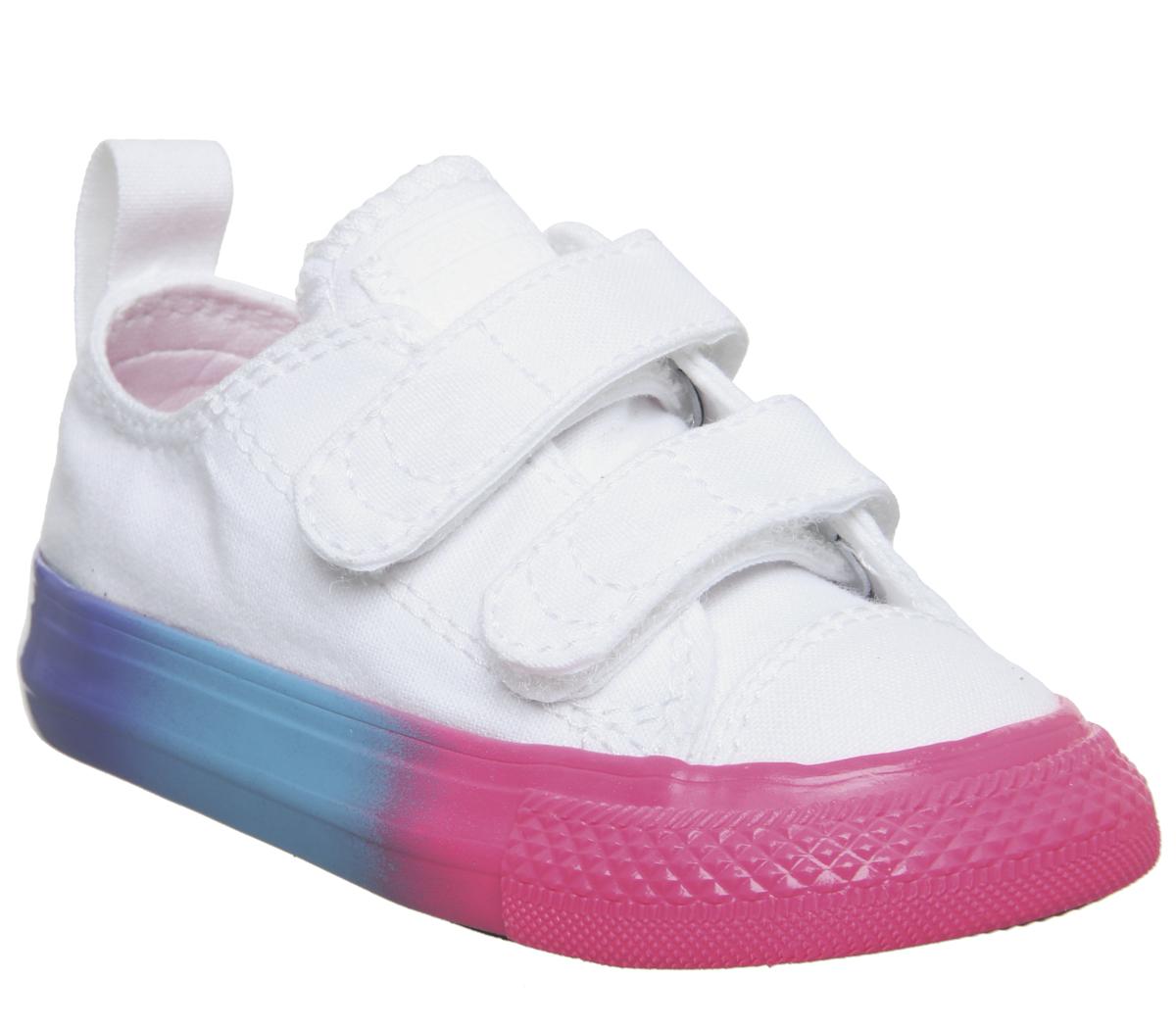 ConverseAll Star 2vlace TrainersWhite Racer Pink Black