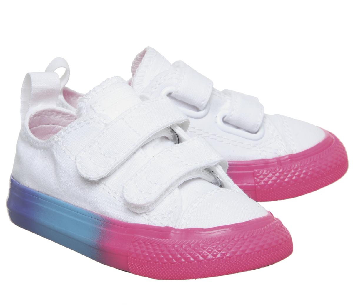 ConverseAll Star 2vlaceWhite Racer Pink Black