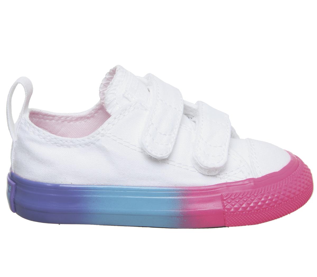 ConverseAll Star 2vlaceWhite Racer Pink Black