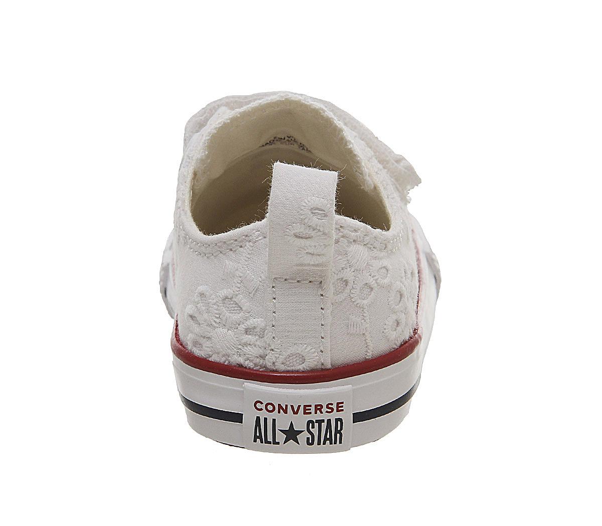 ConverseAll Star 2vlaceWhite Garnet Midnight Navy Lace Flower