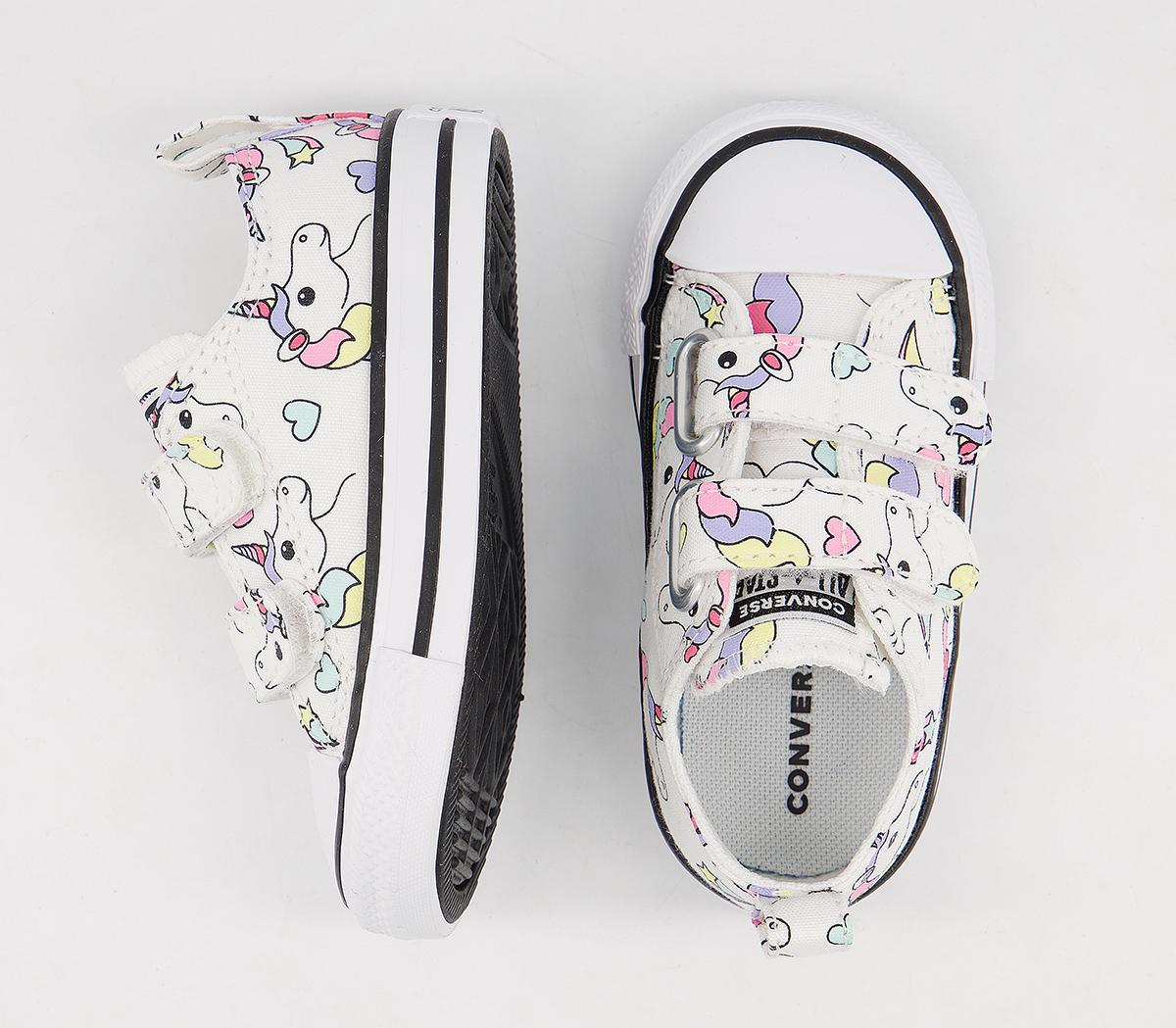 Converse All Star 2vlace Trainers Converse All Star 2vlace Trainers White Unicorn Exclusive