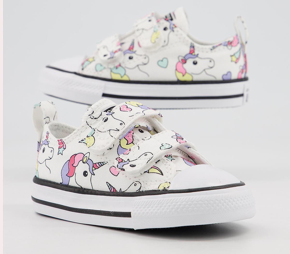 Converse All Star 2vlace Trainers Converse All Star 2vlace Trainers White Unicorn Exclusive