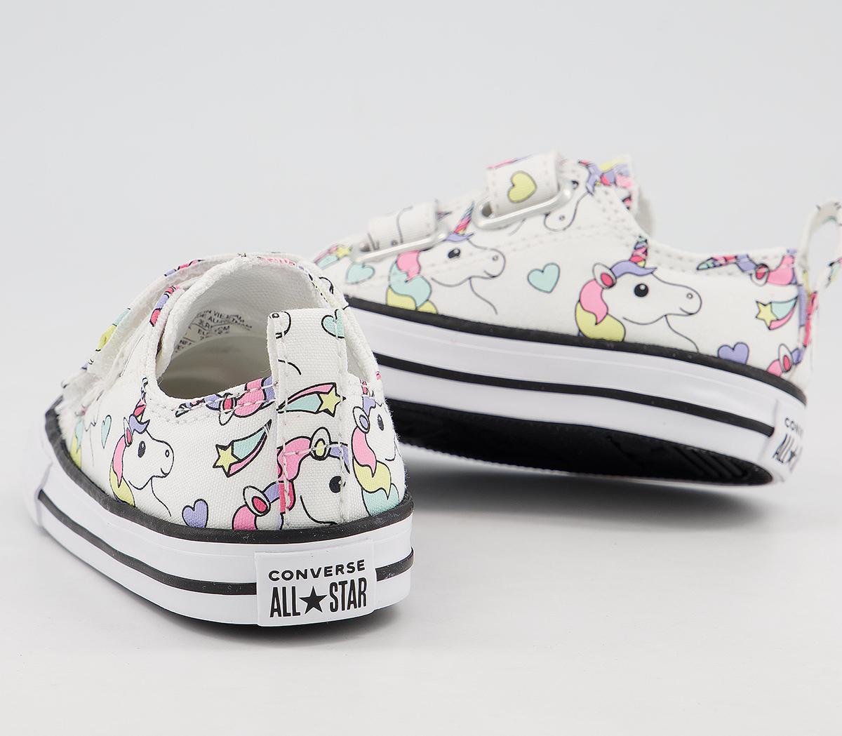 Converse All Star 2vlace Trainers Converse All Star 2vlace Trainers White Unicorn Exclusive