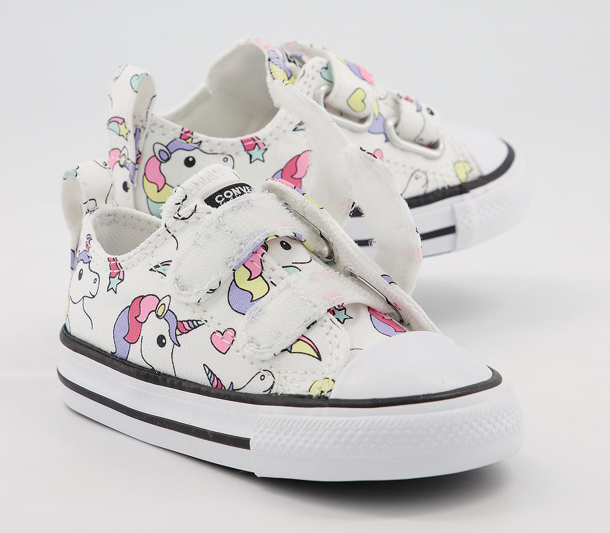 Converse All Star 2vlace Trainers Converse All Star 2vlace Trainers White Unicorn Exclusive