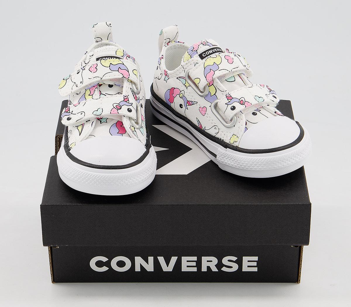 Converse All Star 2vlace Trainers Converse All Star 2vlace Trainers White Unicorn Exclusive
