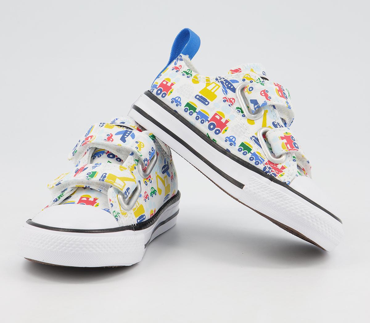 Converse All Star 2vlace Trainers Converse All Star 2vlace Trainers White Multi Vehicle Exclusive