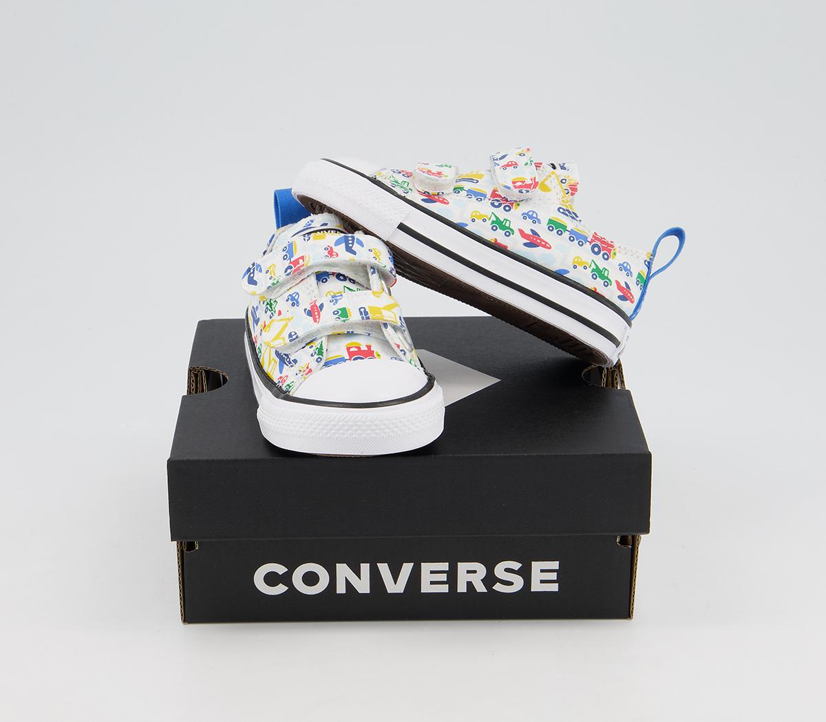 Converse All Star 2vlace Trainers Converse All Star 2vlace Trainers White Multi Vehicle Exclusive