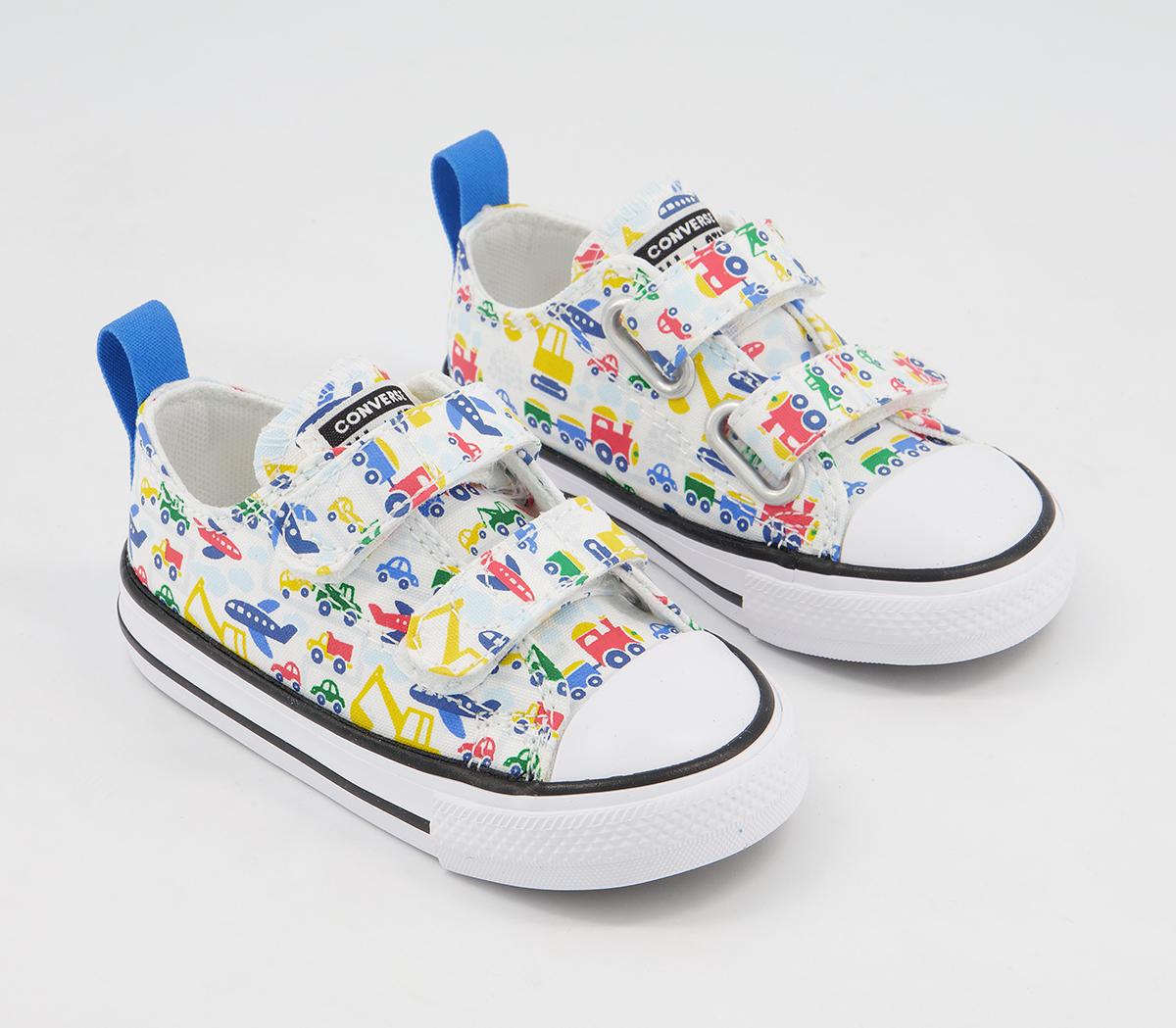 Converse All Star 2vlace Trainers Converse All Star 2vlace Trainers White Multi Vehicle Exclusive