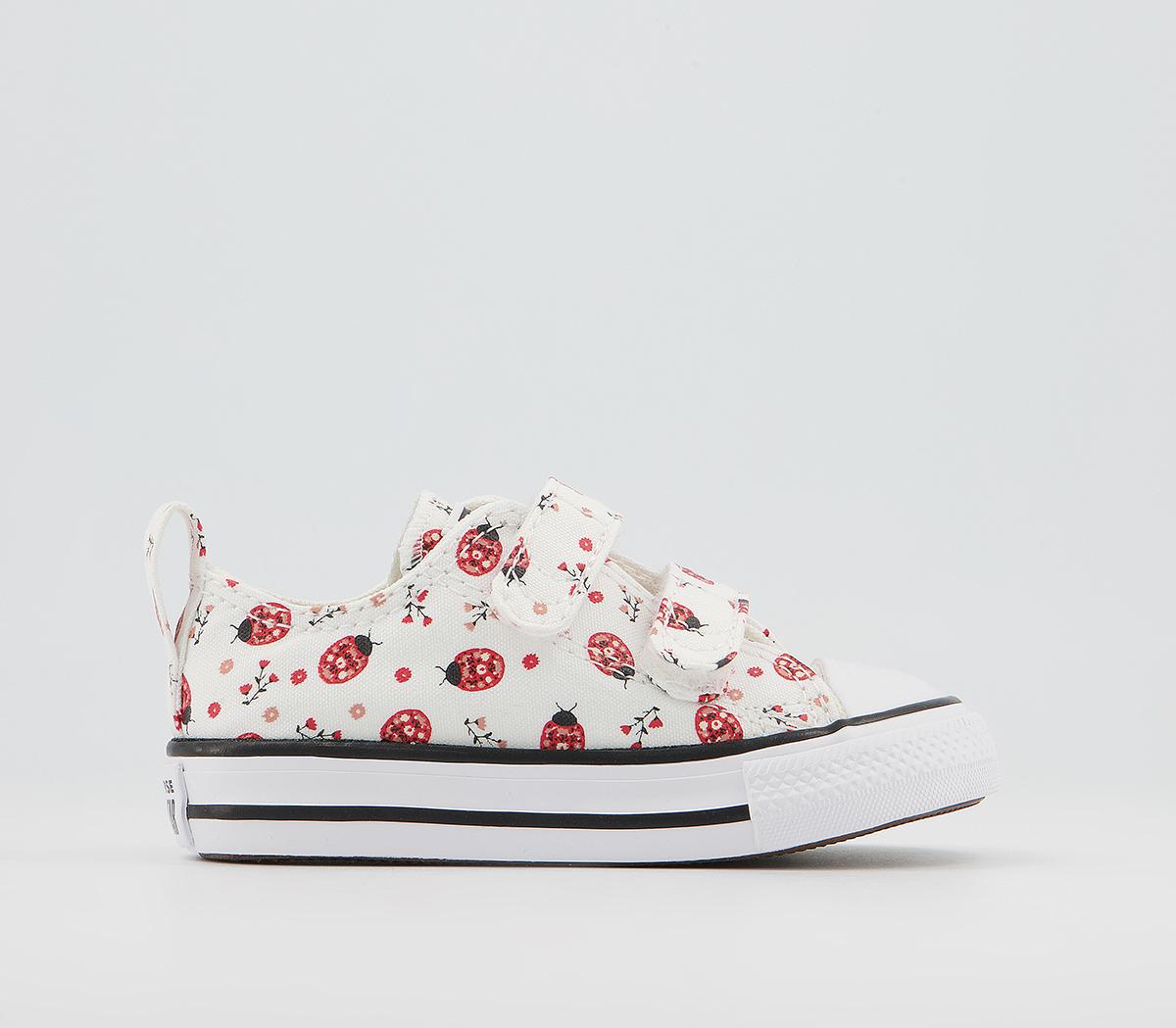 ConverseAll Star 2vlace TrainersWhite Red Black Flowery Bugs