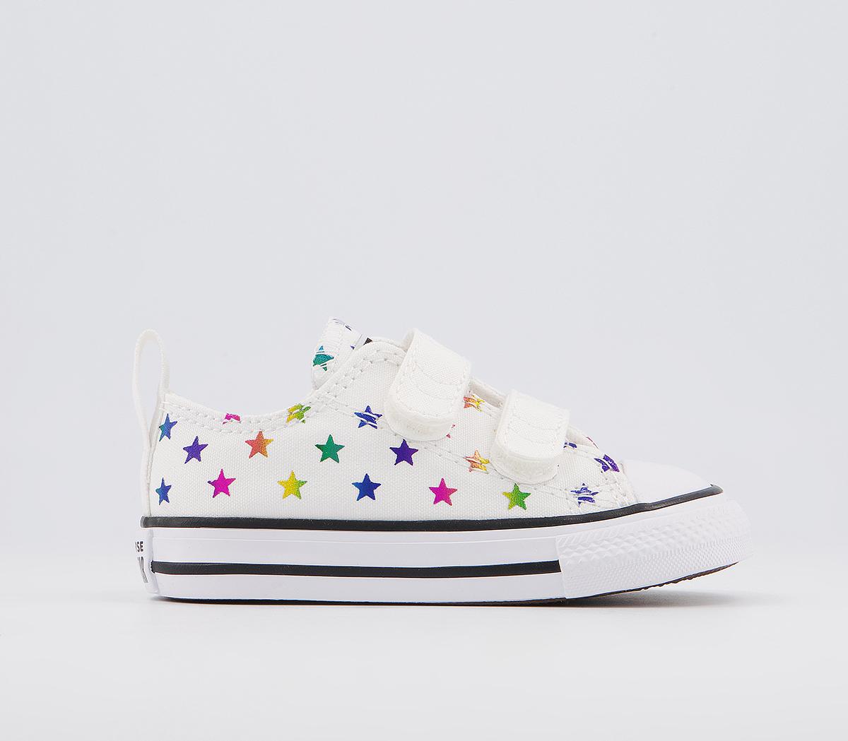 ConverseAll Star 2vlace TrainersWhite Black White Foil Stars