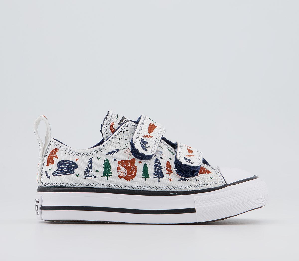 ConverseAll Star 2vlace Trainers ConverseAll Star 2vlace TrainersWhite Midnight Navy Black Explorer