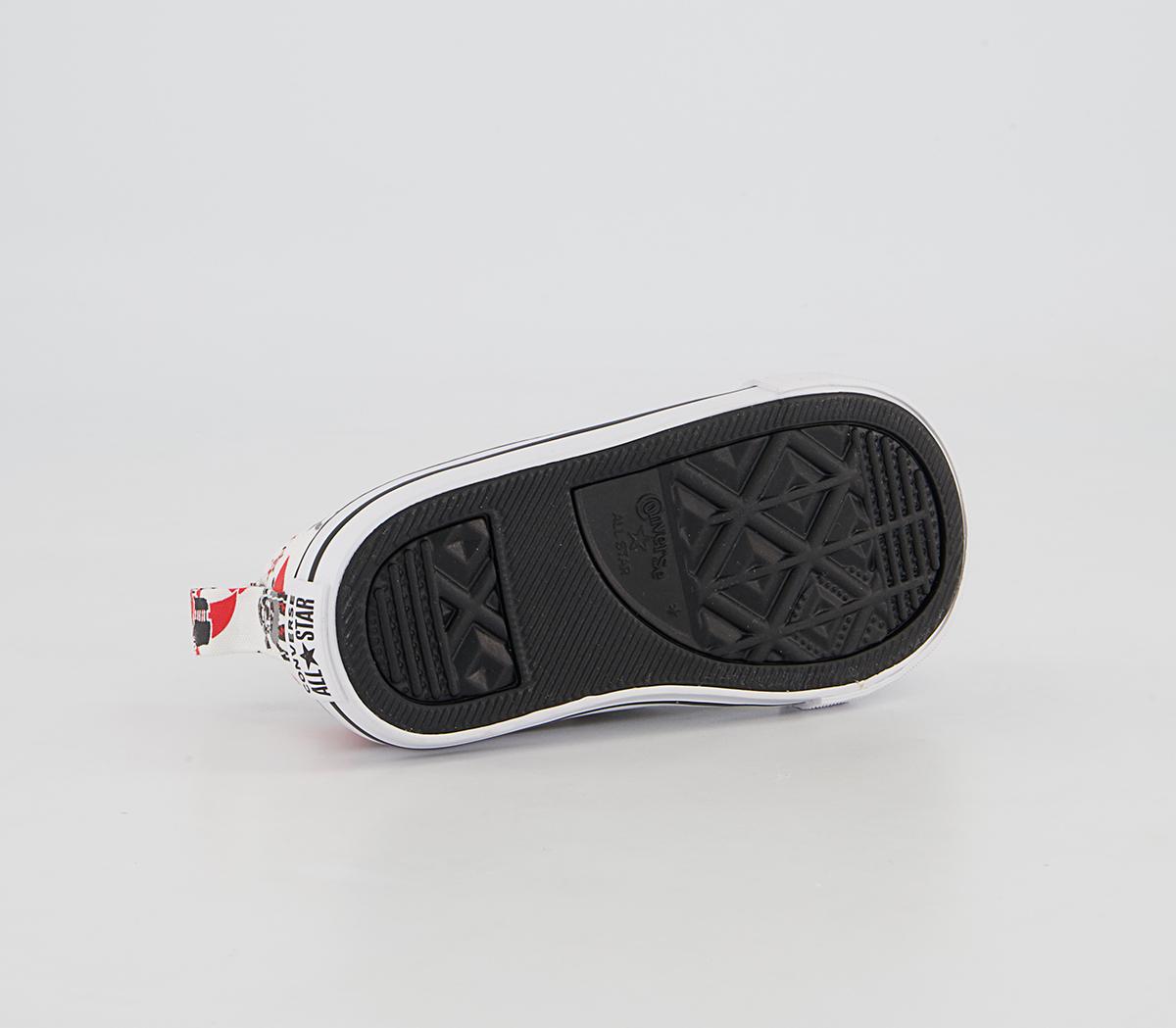 Converse All Star 2vlace Trainers Converse All Star 2vlace Trainers White University Red Black Pirates