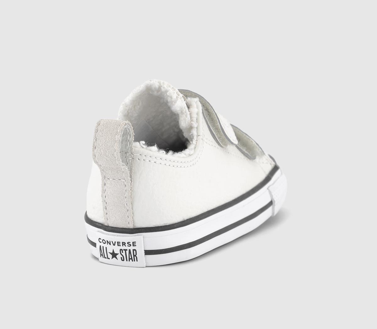ConverseAll Star 2vlace Trainers Egret White Black