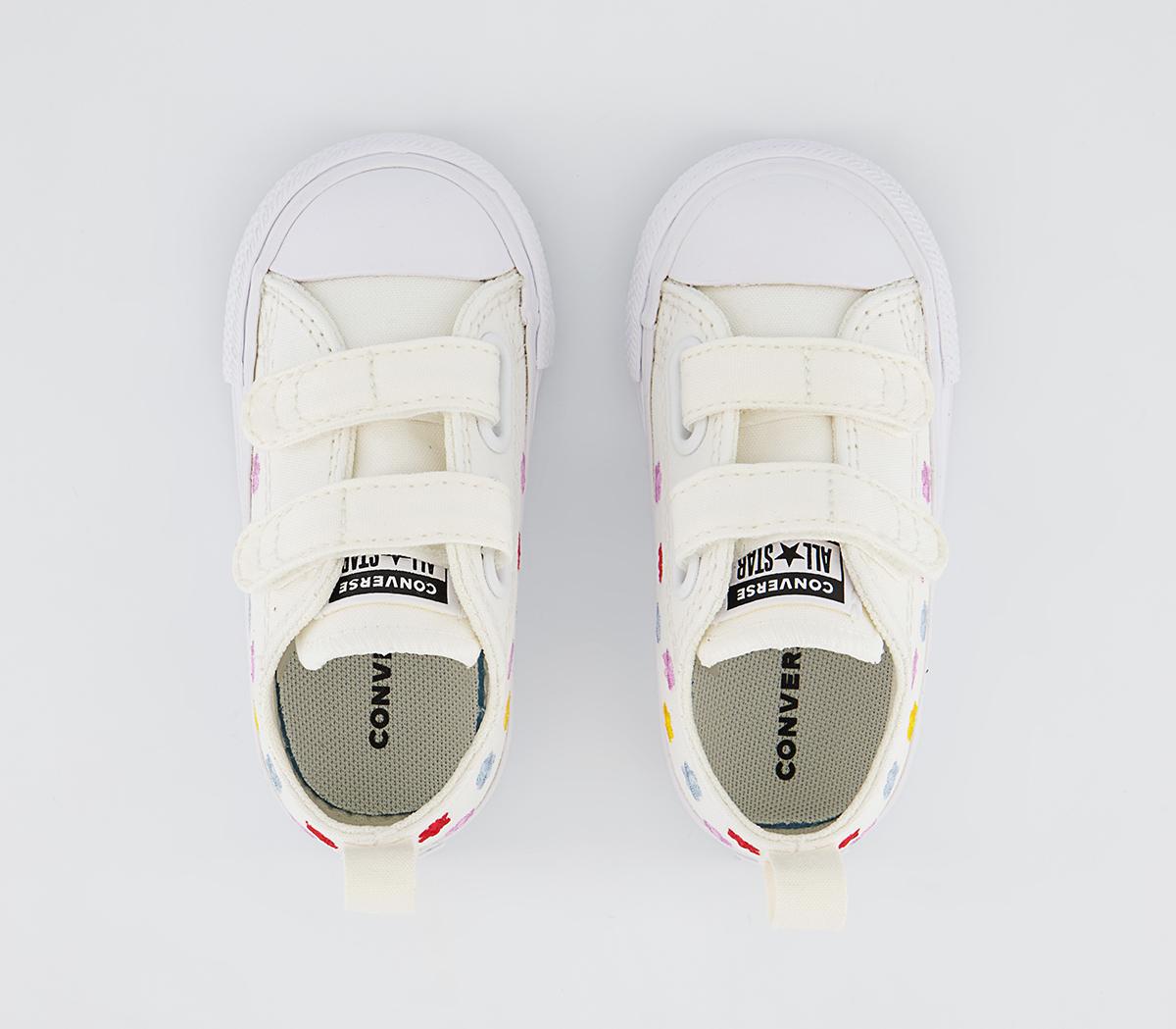 Converse All Star 2vlace Trainers Converse All Star 2vlace Trainers Vintage White Floral Festival