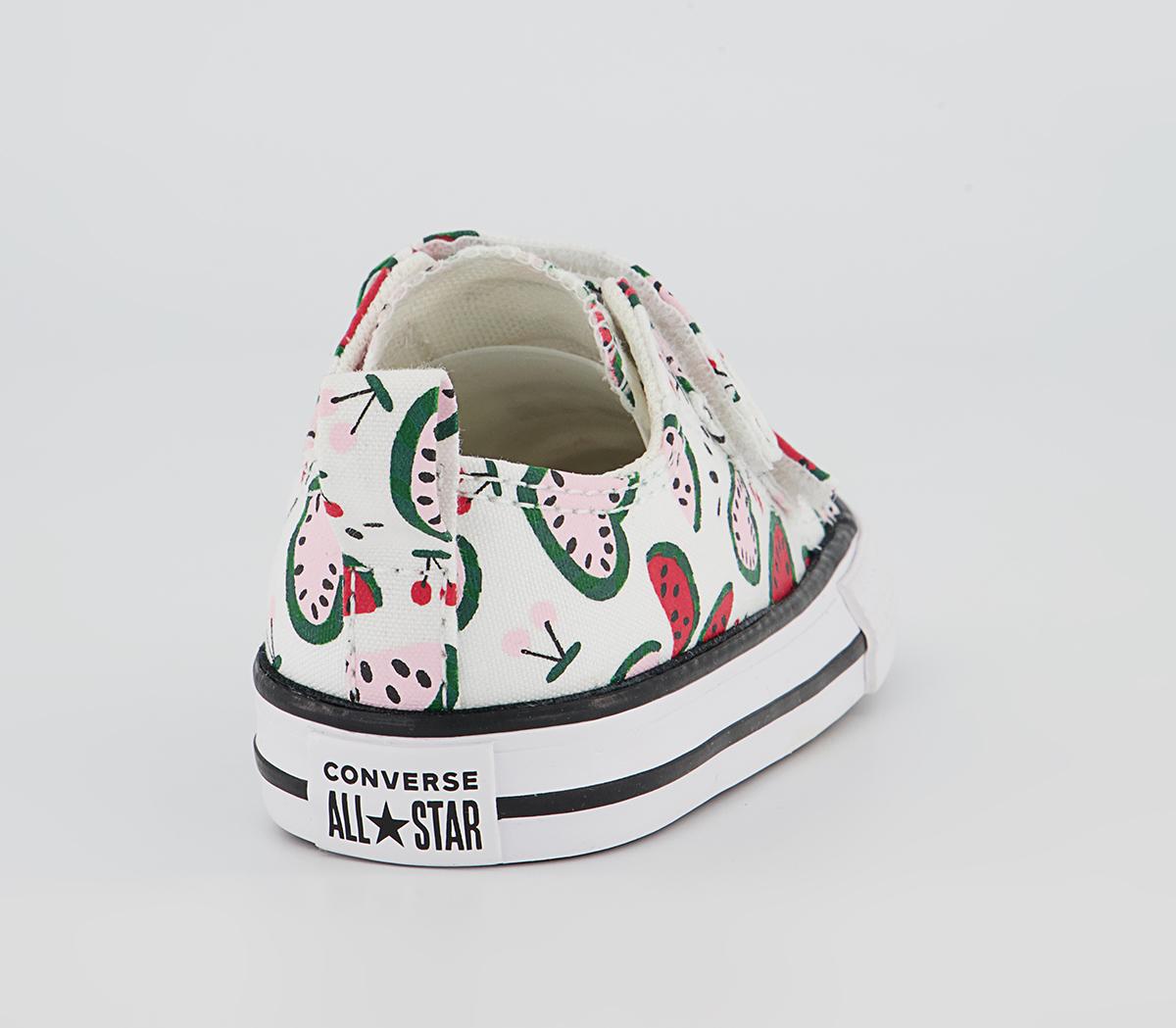 Converse All Star 2vlace Trainers Converse All Star 2vlace Trainers White Multi Watermelon