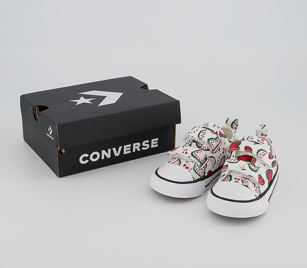 Converse All Star 2vlace Trainers Converse All Star 2vlace Trainers White Multi Watermelon
