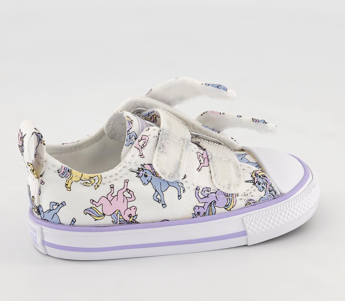 ConverseAll Star 2vlace TrainersWhite Moonstone Violet Unicorn