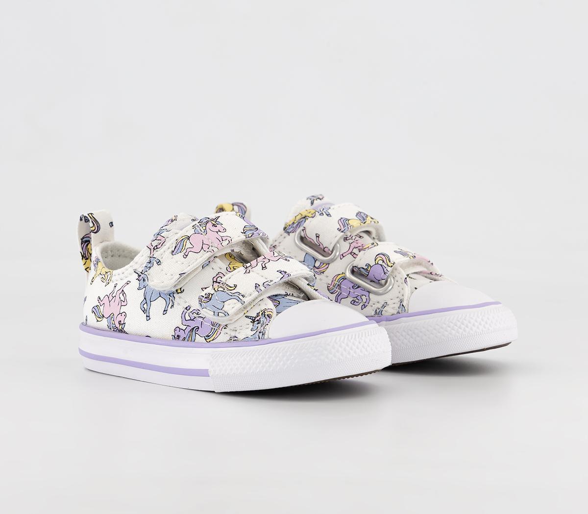 ConverseAll Star 2vlace TrainersWhite Moonstone Violet Unicorn