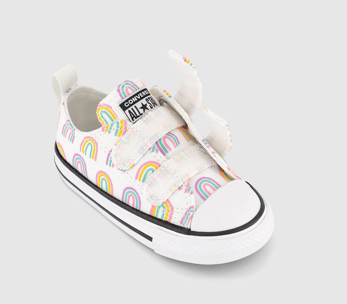ConverseAll Star 2vlace Infant TrainersWhite Grape Fizz Amarillo