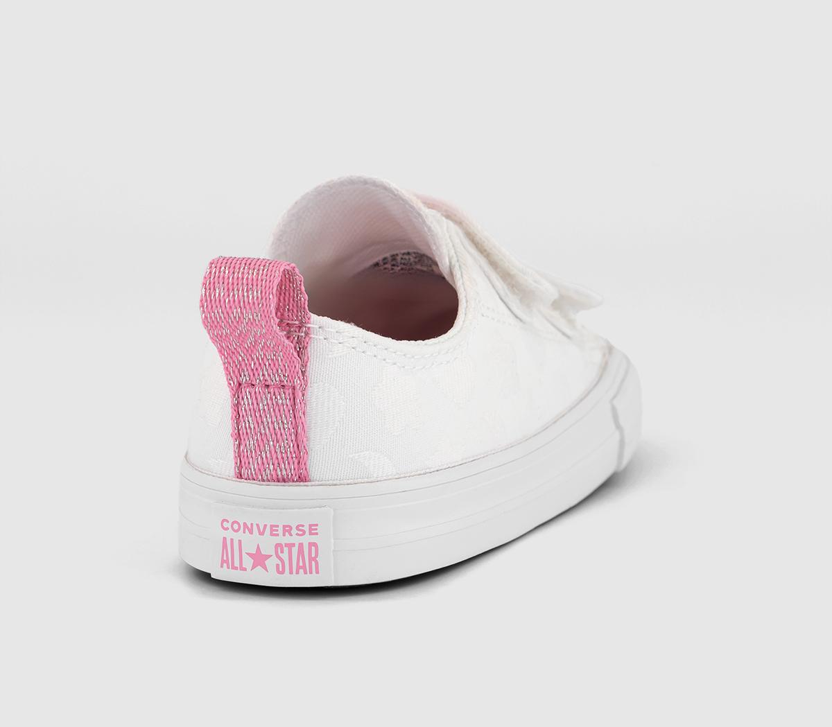 ConverseAll Star 2vlace Trainers ConverseAll Star 2vlace TrainersWhite Oops Pink White