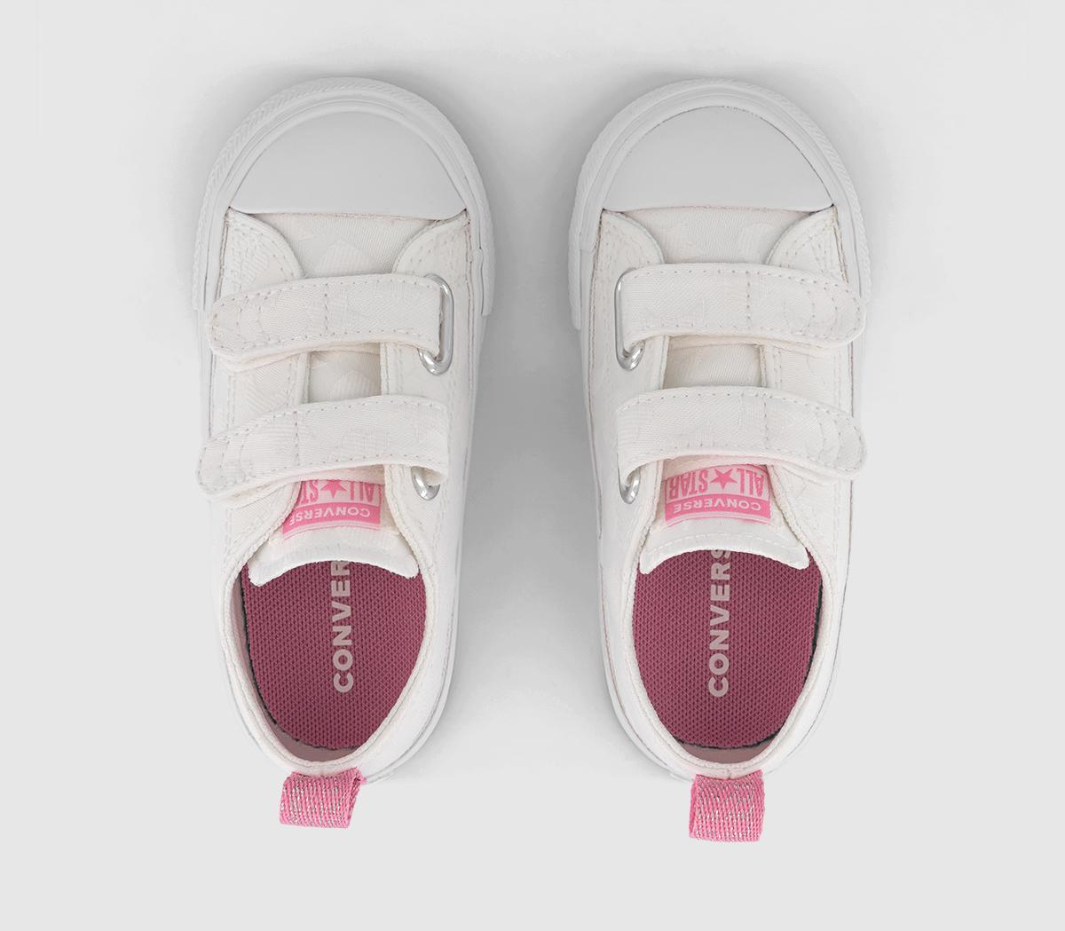 ConverseAll Star 2vlace Trainers ConverseAll Star 2vlace TrainersWhite Oops Pink White