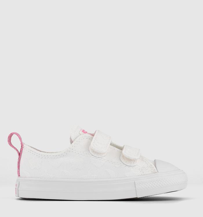 Converse All Star 2vlace Trainers White Oops Pink White