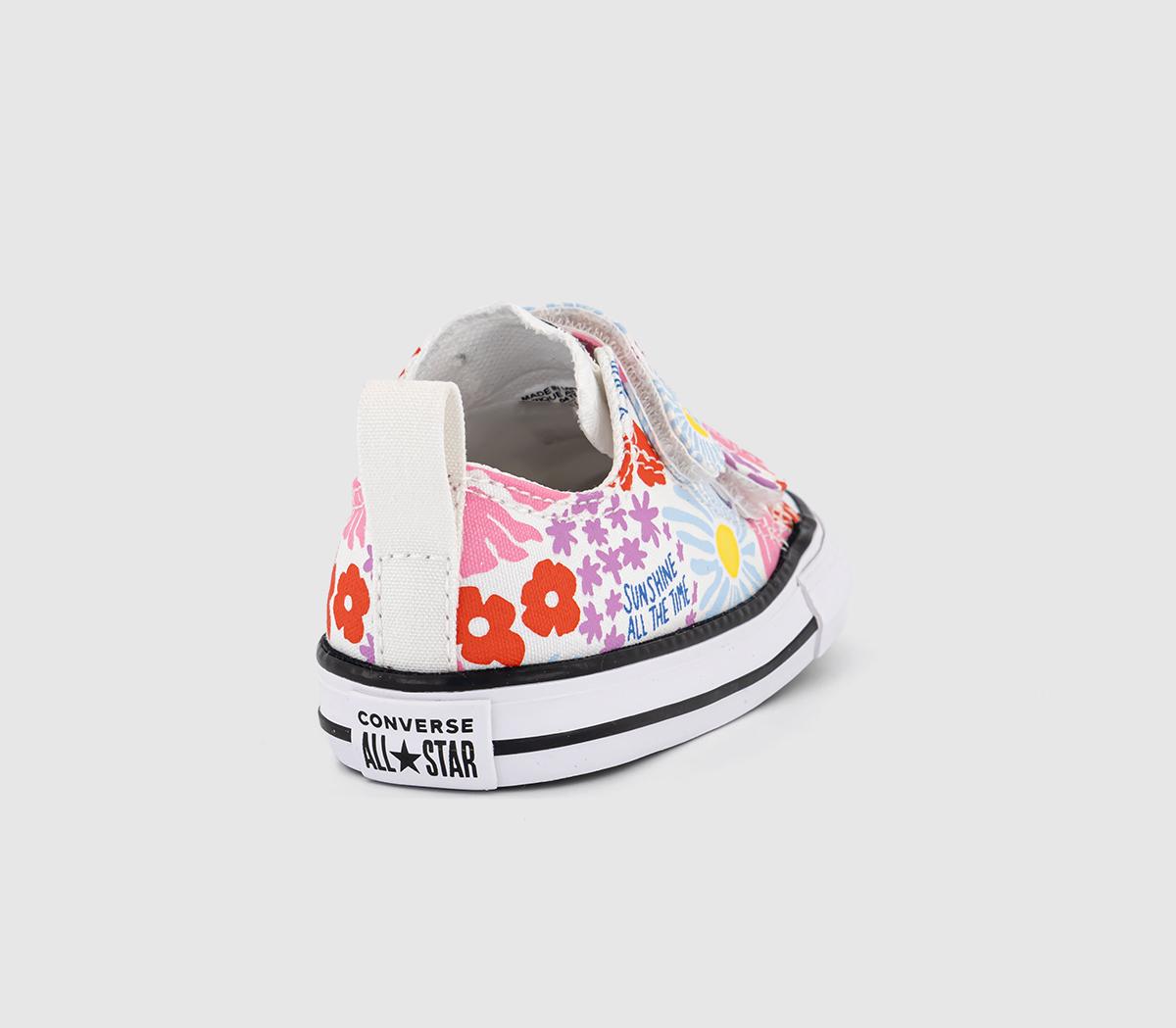 ConverseAll Star 2vlace Trainers Toddler ConverseAll Star 2vlace Trainers ToddlerWhite True Sky Oops Pink