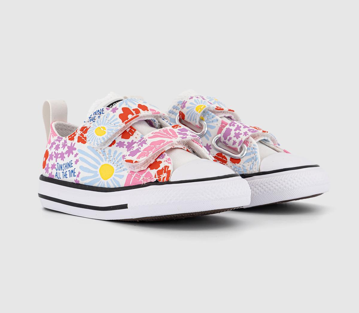 ConverseAll Star 2vlace Trainers ToddlerWhite True Sky Oops Pink