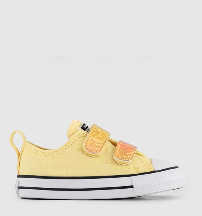 Converse All Star 2VLace Toddler Trainers Like Butter Donut Glaze White