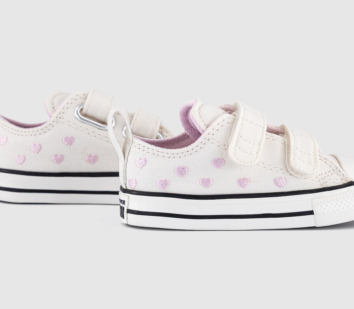 ConverseAll Star 2VLace TrainersVintage White Bloom Heart