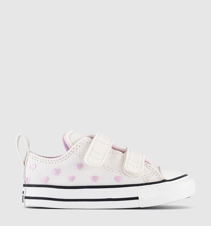 Converse All Star 2VLace Trainers Vintage White Bloom Heart